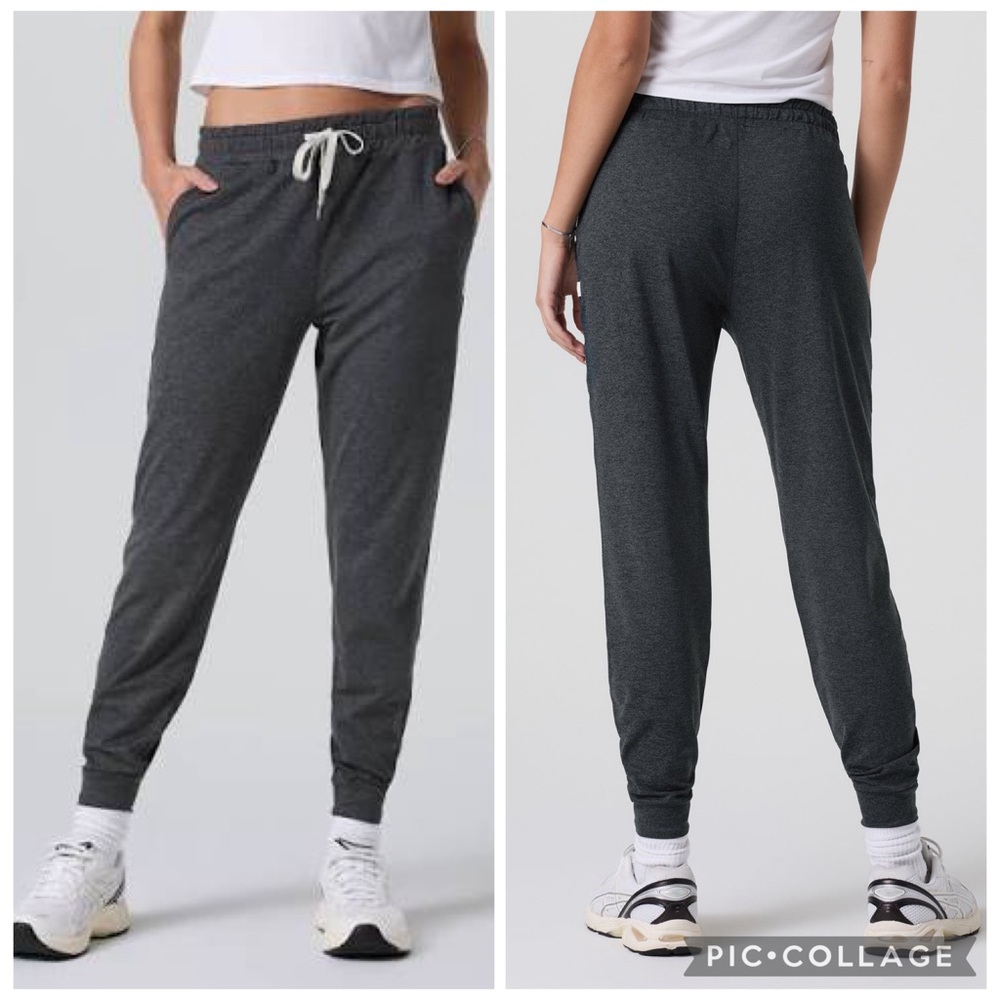 Vuori Performance Jogger Pants Activewear Comfort Charcoal Grey Small